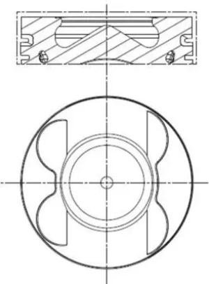 001 PI 00106 001 MAHLE Piston de moteur