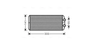 PEA6312 AVA QUALITY COOLING Radiateur de chauffage