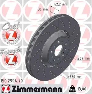 150.2994.70 ZIMMERMANN Disque de frein