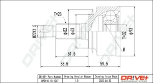 DP2110.10.1247 Dr!ve+ Joint de cardan