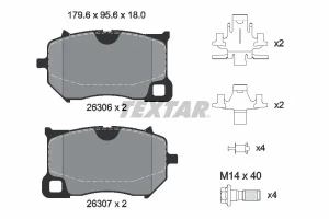 2630601 TEXTAR Plaquettes de frein