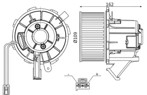 AB 183 000S MAHLE Ventilateur de chauffage