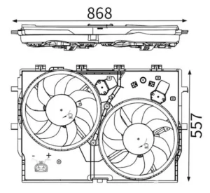CFF 192 000S MAHLE Ventilateur de radiateur