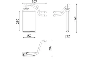 AH 335 000P MAHLE Radiateur de chauffage