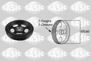B 180, B 200 MERCEDES-BENZ B W245 Poulie de vilebrequin SASIC