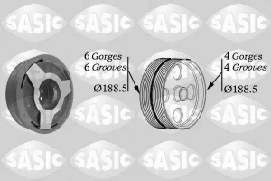 2.5 TDI AUDI A6 C5 Poulie de vilebrequin SASIC