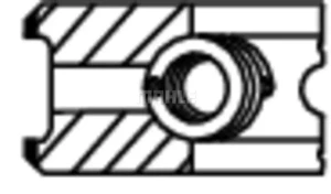 034 75 N3 MAHLE Jeu de segments de piston