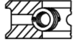 503 59 N0 MAHLE Jeu de segments de piston