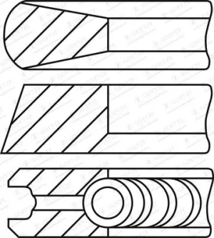 08-521300-00 GOETZE ENGINE Jeu de segments de piston