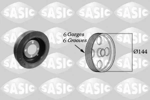 3.0 V6 PEUGEOT 807 Polea del cigüeñal SASIC