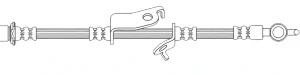 Flexibler bremsschlauch TOYOTA AVENSIS III QUICK BRAKE