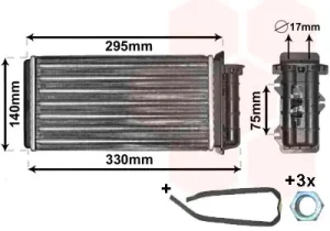 Radiateur de chauffage FIAT BRAVO I VAN WEZEL