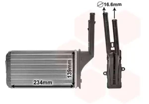 Radiateur de chauffage PEUGEOT 106 I VAN WEZEL