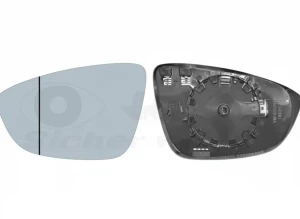 Verre de rétroviseur VW SCIROCCO III VAN WEZEL