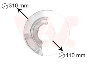 Protector del disco de freno VW TRANSPORTER T4 VAN WEZEL