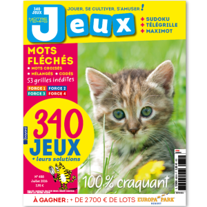 Notre Temps Jeux 1 an - magazine papier - abonnement + 1 cadeau