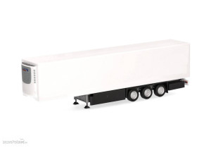 Herpa H0 (1:87) 077088 - Schmitz E-Trailer Kühlkofferauflieger 3achs, weiß