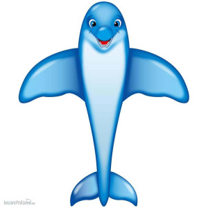 HQ 100186 - Dolphin Kite - Kinderdrachen, ab 5 Jahren, 202x175cm, inkl. 17kp Polyester Schnüre, 40m