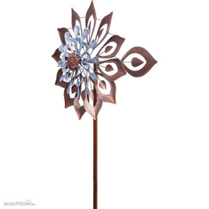 Invento 110220 - Metal Wind Spinner: Copper Kaleidoscope Giant Duett