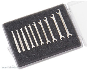 Schönwitz 12493 - Micro Miniatur Maulschlüssel Set 10 teilig 1mm - 4mm