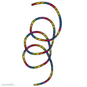Invento 126446 - Tube Tail Rainbow Spiral 24 m
