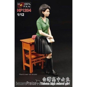Hobby Fan HF1204 - Taiwan high school girl GK figure in 1:12