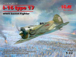 ICM 32005 - 1:32 I-16 type 17, WWII Soviet Fighter