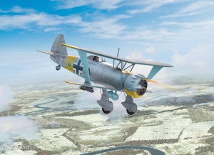 ICM 32015 - Hs 123A-1 (late), WWII German attack aircraft (100% new molds)