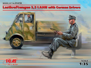 ICM 35418 - 1:35 Lastkraftwagen 3,5t AHN w.German Drivers Limited