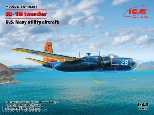 ICM 48287 - 1:48 Jig Dog JD-1D Invader U.S. Navy utility aircraft
