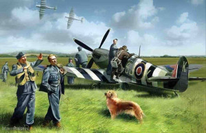 ICM 48801 - 1:48 Spitfire Mk IX with RAF Pilots /Ground Crew