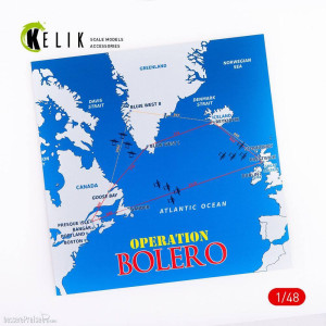Kelik KS48038 - Operation Bolero WWII era - Acrylic 3 mm (240 x 240 mm) (190g) (1/72 - 1/48)