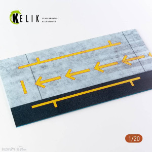 Kelik KS20004 - F1 Pitstop Type 2 Base - Acrylic 3 mm (180 x 357 mm) (210 g) (1/20)