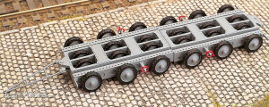 Weinert H0 (1:87) 4556 - 24-rädriges Schwerlast-Fahrzeug der DRG