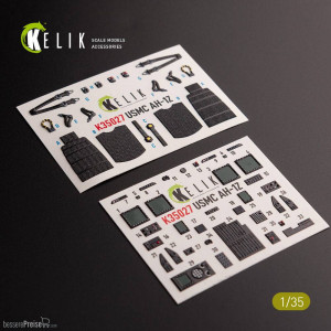 Kelik K35027 - AH-1Z interior 3D decals for Academy kit