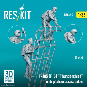 ResKit Models RSF32-0071 - F-105 (F, G) Thunderchief male pilots on access ladder (2 pcs) (3D Printed)
