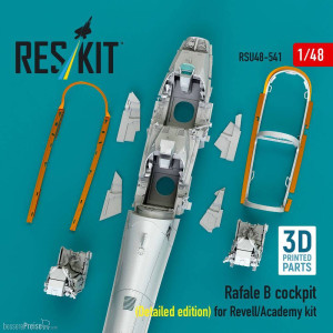 ResKit Models RSU48-0541 - Rafale B cockpit cockpit (Detailed edition) for Revell/Academy kit (3D Printed)