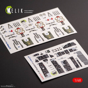 Kelik K48070 - F-4E Phantom II interior 3D decals for Meng kit