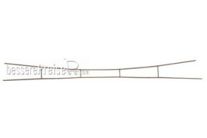 Sommerfeldt TT 474 - Fahrdraht verkupfert 0,5 x 350 mm offen, 5 Stück