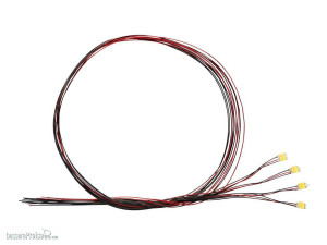 Schönwitz 51126 - 4 Stück DUO Bi-Color LED SMD 0605 kaltweiß / rot mit Kupferlackdraht und gemeinsamer Anode