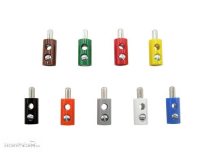 Schönwitz 51410 - Sortiment 90 Stück Querlochstecker Bananenstecker 2,6mm