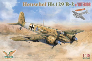 Takom TAK48001 - Henschel Hs 129 B-2 w/INTERIOR + BONUS (CLEAR PARTS)