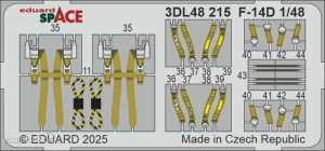 Eduard Accessories 3DL48215 - F-14D SPACE GREAT WALL HOBBY