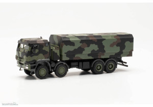 Herpa H0 (1:87) 746922 - Iveco Trakker 8x8 geschützt Pritschen-LKW, Flecktarndesign