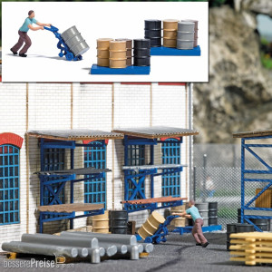 Busch H0 (1:87) 7842 - Action Set: Fasswagen