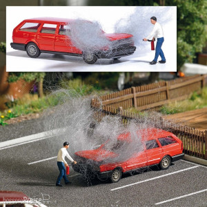 Busch H0 (1:87) 7881 - Action Set: Motorbrand
