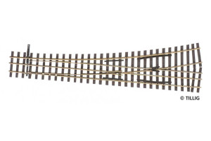 Tillig H0 (1:87) 85196 - Dreischienen-Schmalspurweiche links H0/H0e-H0