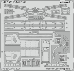 Eduard Accessories 491511 - F-14D GREAT WALL HOBBY