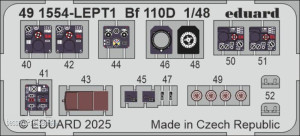 Eduard Accessories 491554 - Bf 110D EDUARD
