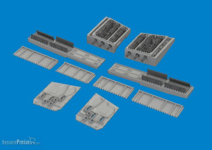 Eduard Accessories 6481075 - P-40E gun bays PRINT EDUARD